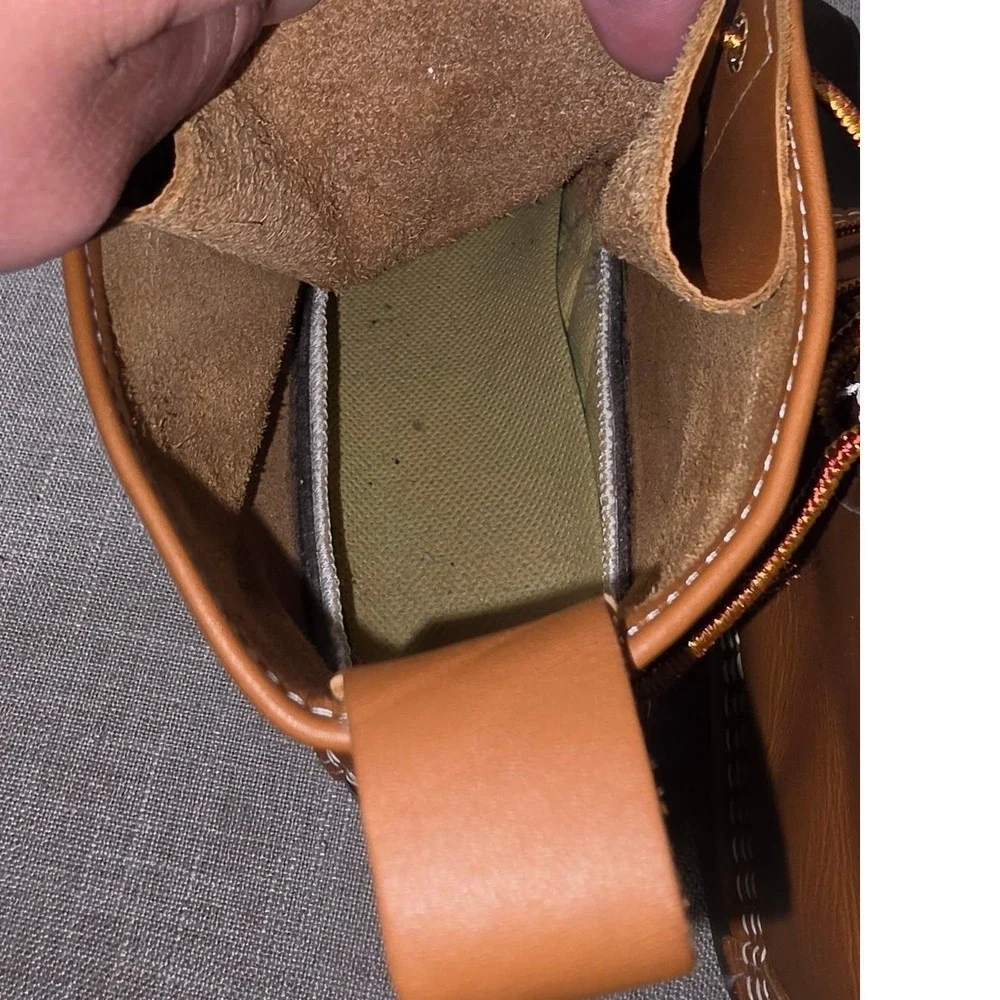 LL Bean Boots 8 Inch Duck Boots Tan Brown Leather Waterproof Mens 8 M 175017